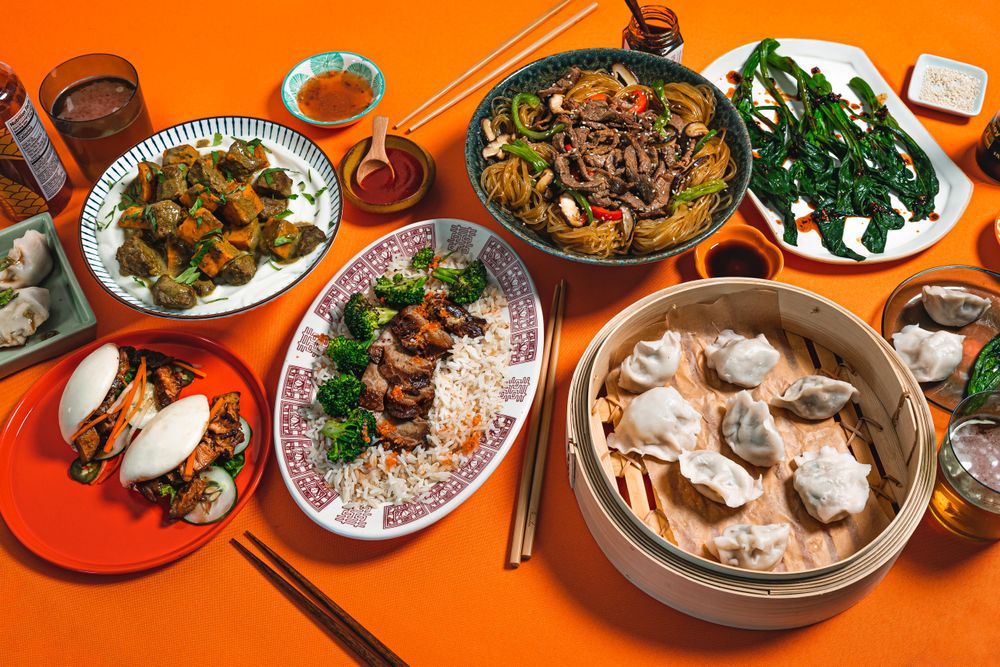 Street food cooking
